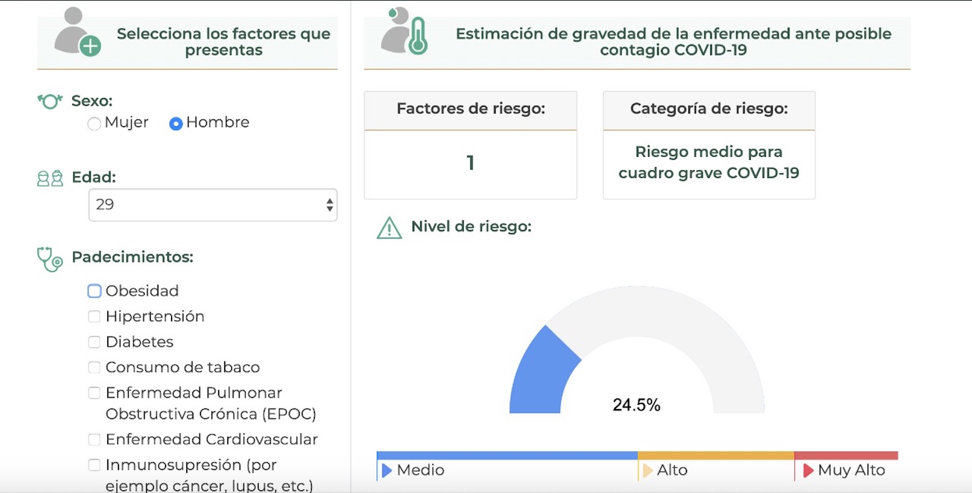 IMSS presenta Calculadora de complicación de salud por COVID -19 - calculadora-riesgos