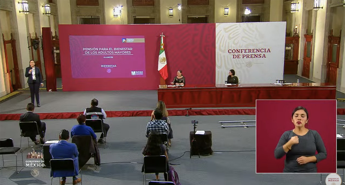 Beneficiarios del programa de adultos mayores recibieron 5 mil 240 pesos por adelanto de pago