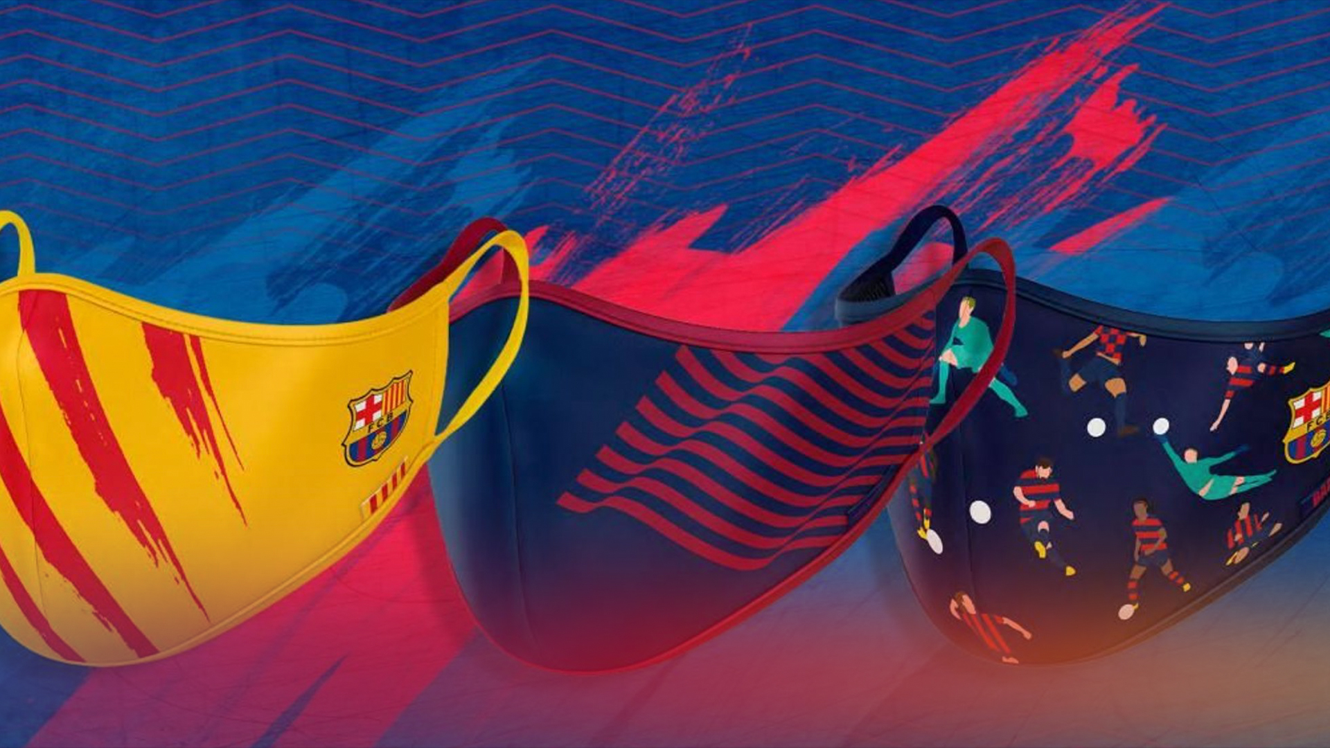 Barcelona pone a la venta sus propios cubrebocas