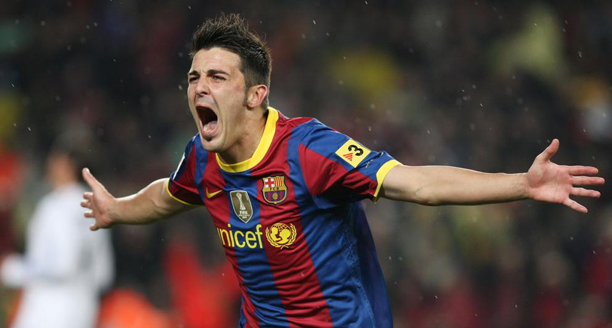 David Villa niega que quisiera salir del Valencia cuando se fue al Barcelona