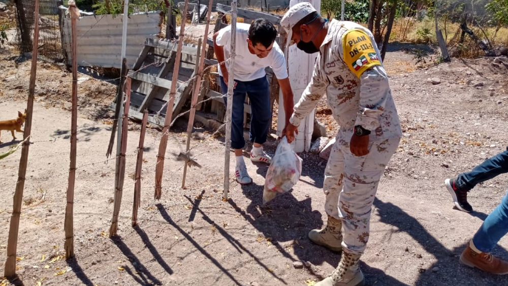 Entrega Ejército Mexicano más de 42 mil despensas en siete estados