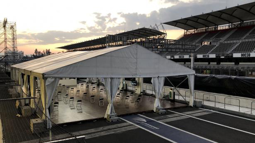 #Video Autódromo Hermanos Rodríguez recibe a primeros pacientes con COVID-19 - hospital-de-expansion-en-autodromo-hermanos-rodriguez