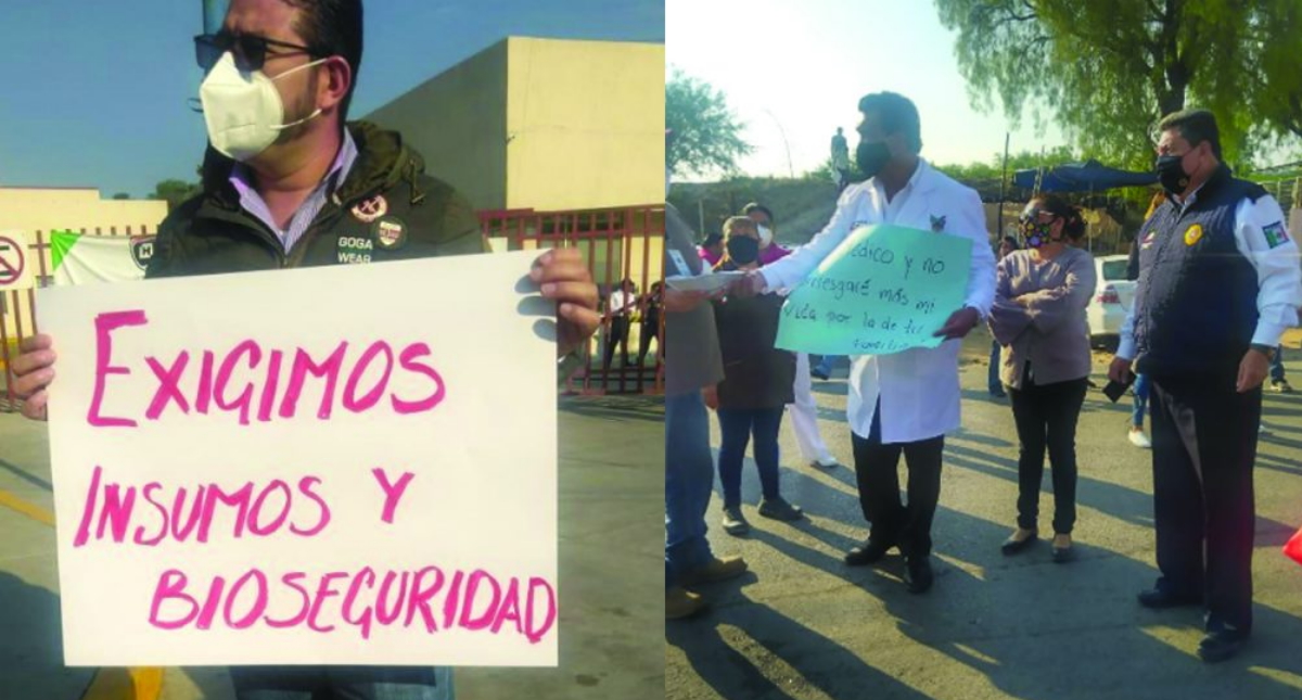 Personal médico en Tula exige mayor seguridad e insumos