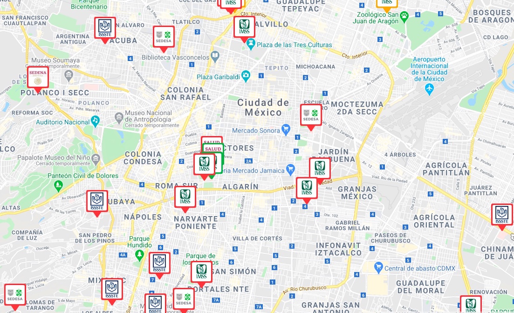 Únicamente cuatro hospitales COVID-19 en la Ciudad de México tienen disponibilidad de camas - hospitales-cdmx