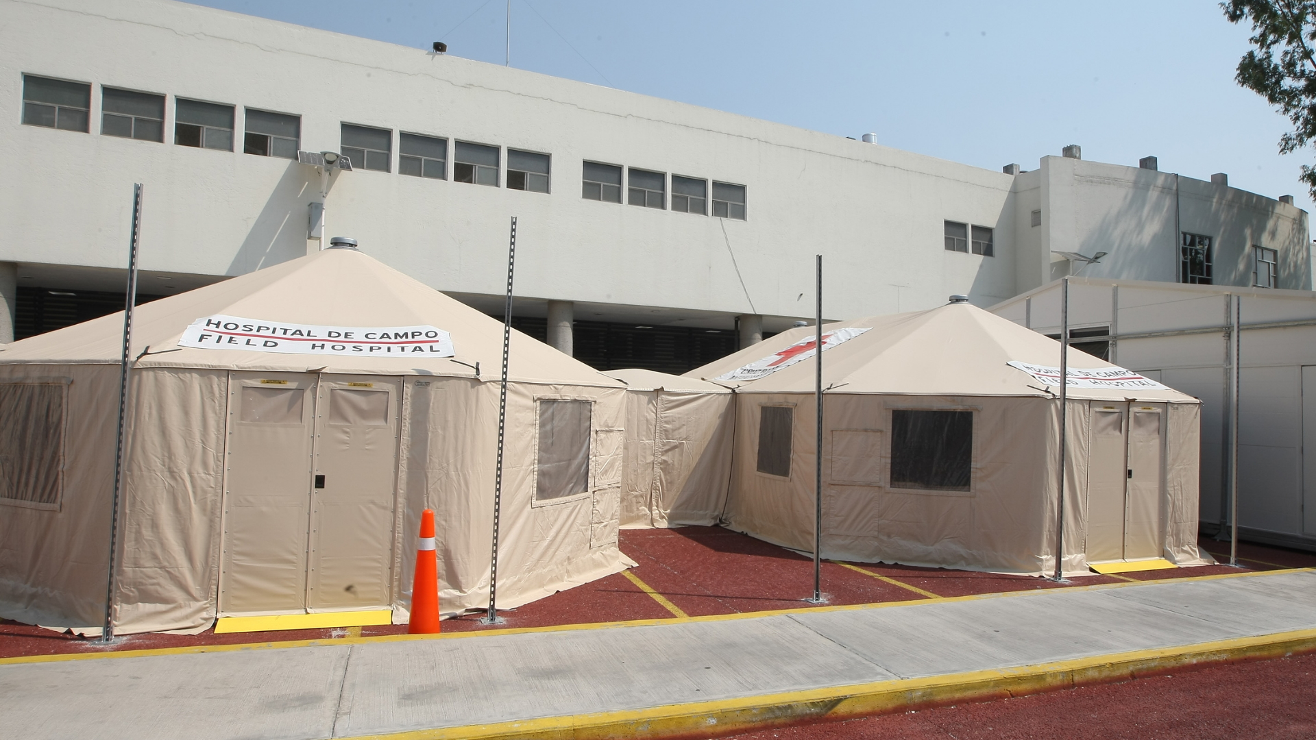 Instalan hospital provisional en el INER para atender COVID-19