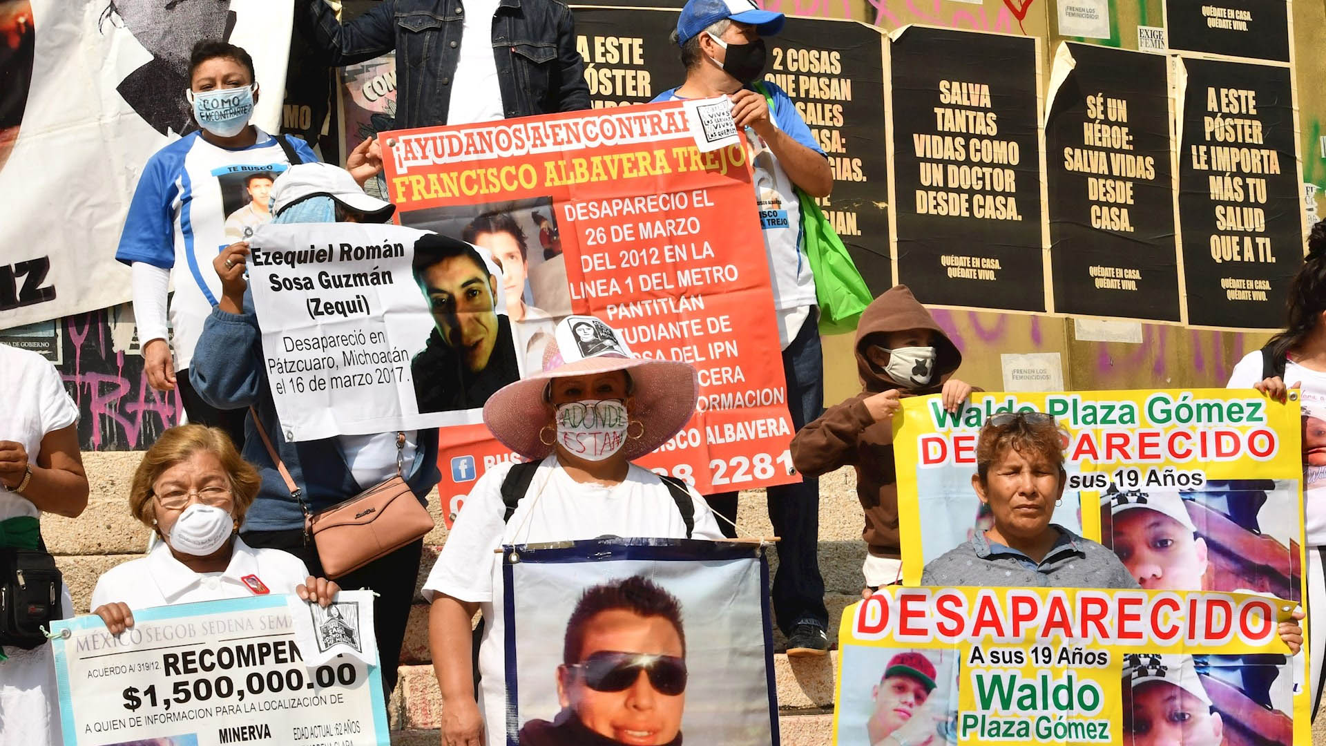 Madres de desaparecidos violan la cuarentena para protestar - madres-de-desaparecidos-mexico-protesta-1