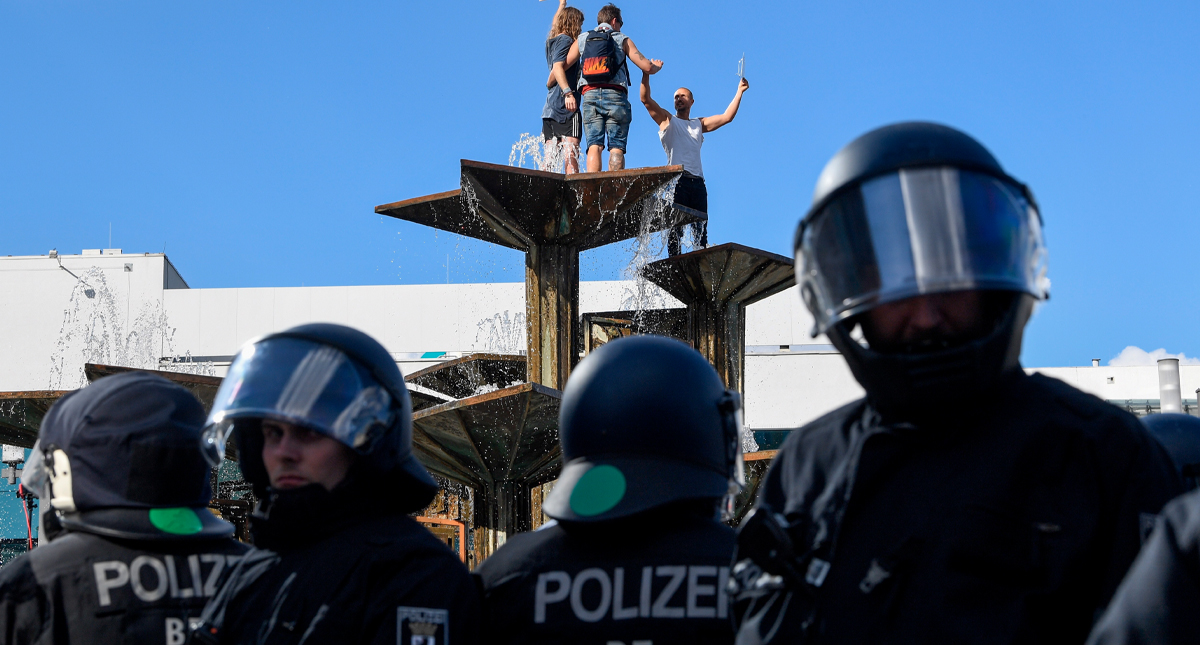 Protestas en Alemania contra medidas restrictivas por COVID-19