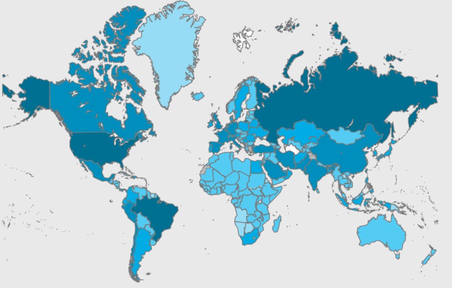 COVID-19 rompe récord de nuevos contagios en el mundo, con 115 mil casos positivos en 24 horas - mapa-cuya-coloracion-retrata-el-nivel-de-afectacion-en-los-paises-por-la-pandemia