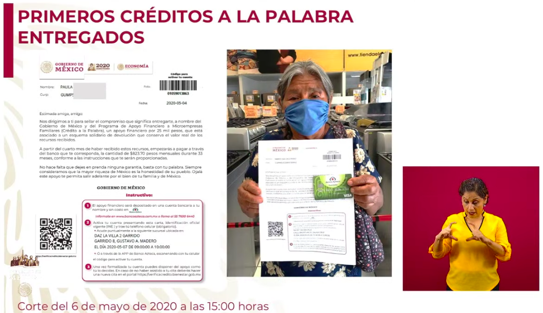 Se han aprobado 127 mil 626 Créditos Solidarios a la Palabra - primero-creditos