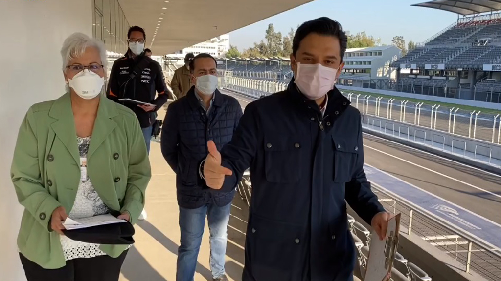 Construyen 'Hospital de Expansión' COVID-19 en Autódromo Hermanos Rodríguez - recorrido-del-imss-por-hospital-de-expansion-covid-19-en-atodromo-hnos-rodriguez