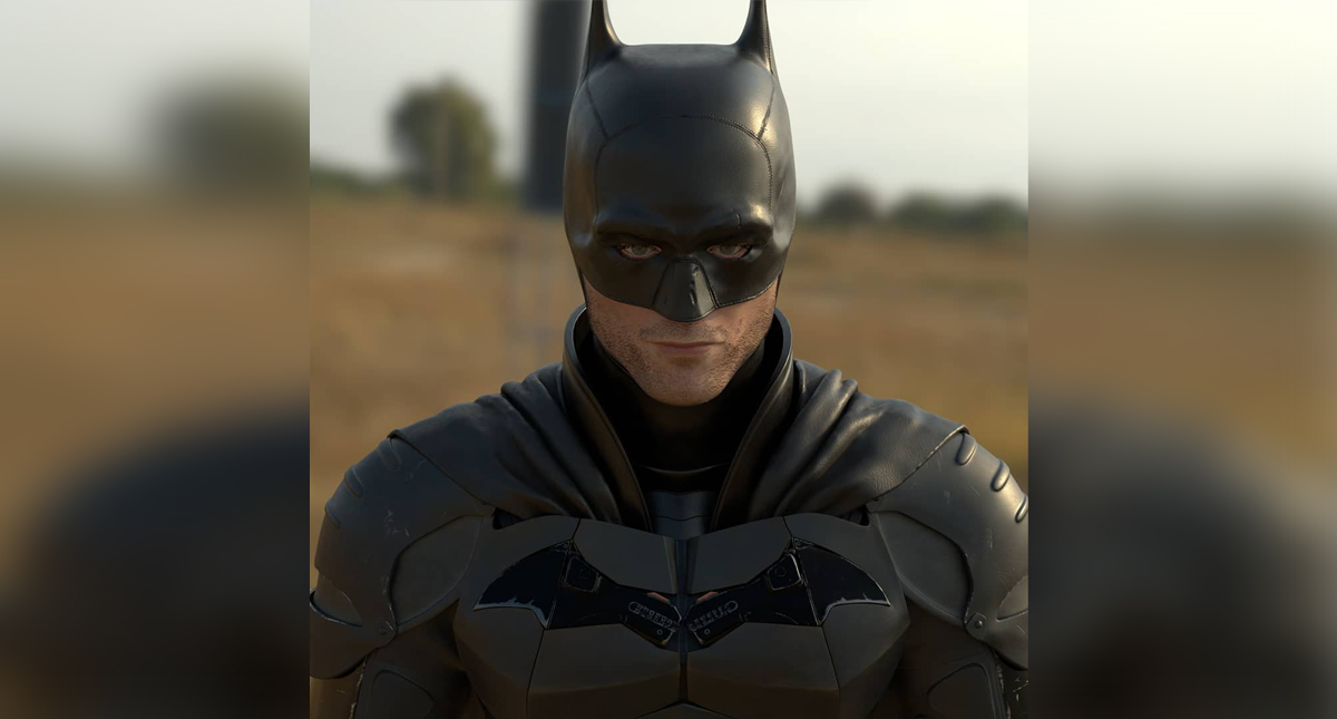 #VIRAL Comparte artista retrato 3D de Robert Pattinson como Batman #VIRAL Comparte artista retrato 3D de Robert Pattinson como Batman