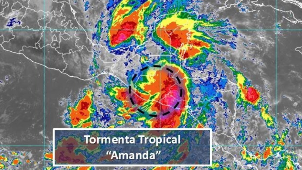 Tormenta Amanda provocará lluvias en siete estados