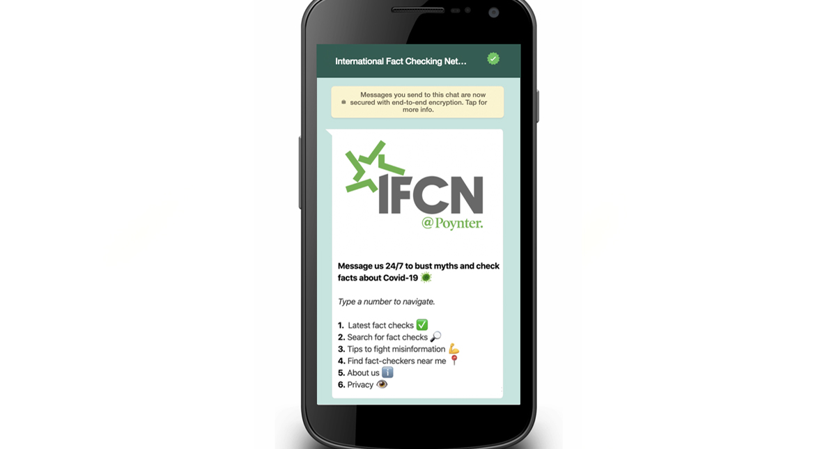 IFCN lanza verificador de noticias falsas de COVID-19 a través de WhatsApp