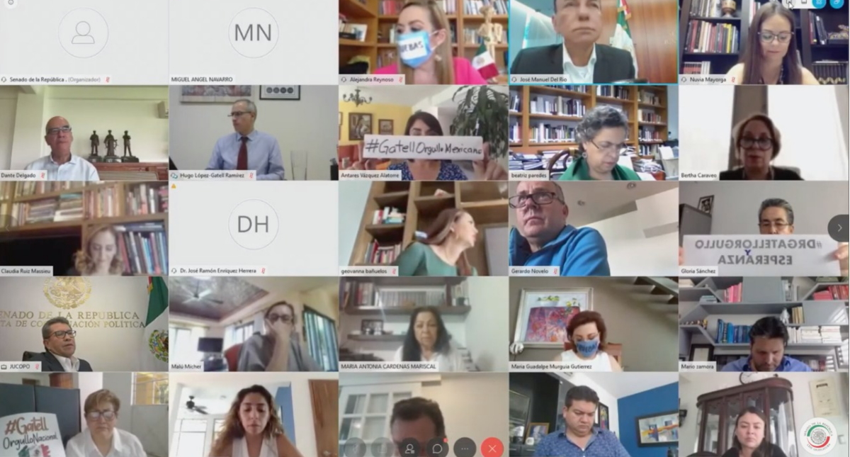 Reunión de la Junta de Coordinación Política del Senado con Hugo López-Gatell