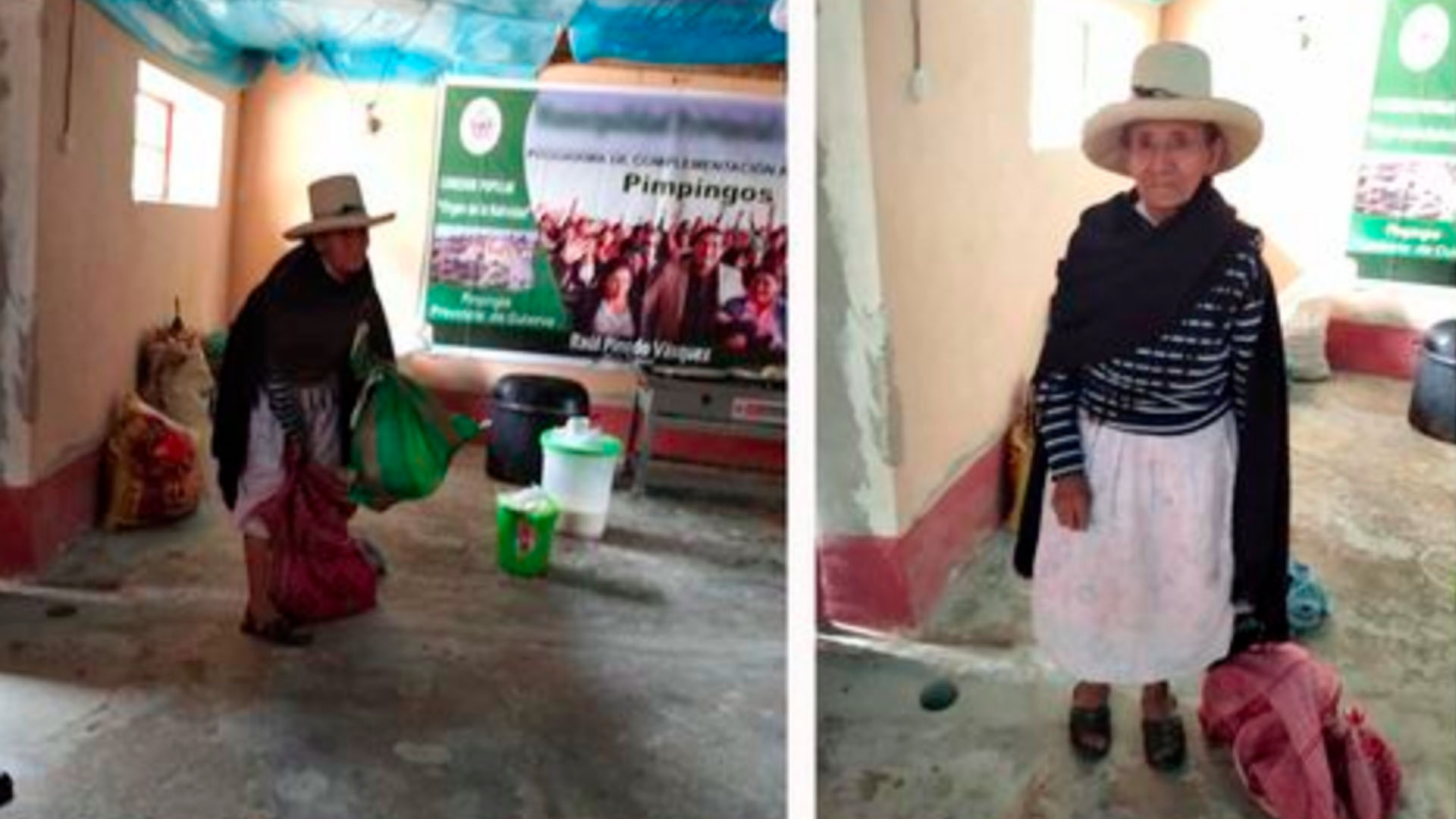 Anciana de Perú dona cosecha para enfermos de COVID-19