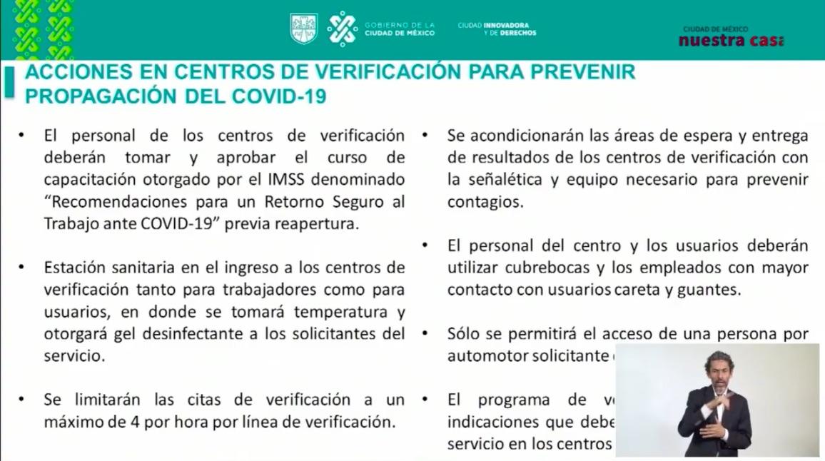 Confirma Sheinbaum que verificentros de la Ciudad de México reiniciarán actividades el próximo 10 de agosto - acciones-en-verificentros