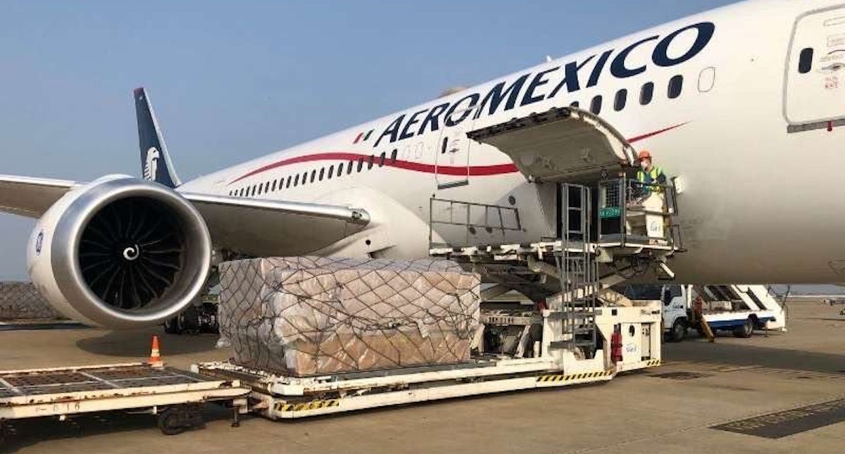 En camino a México decimoquinto vuelo de Aeroméxico desde Shanghái con insumos médicos