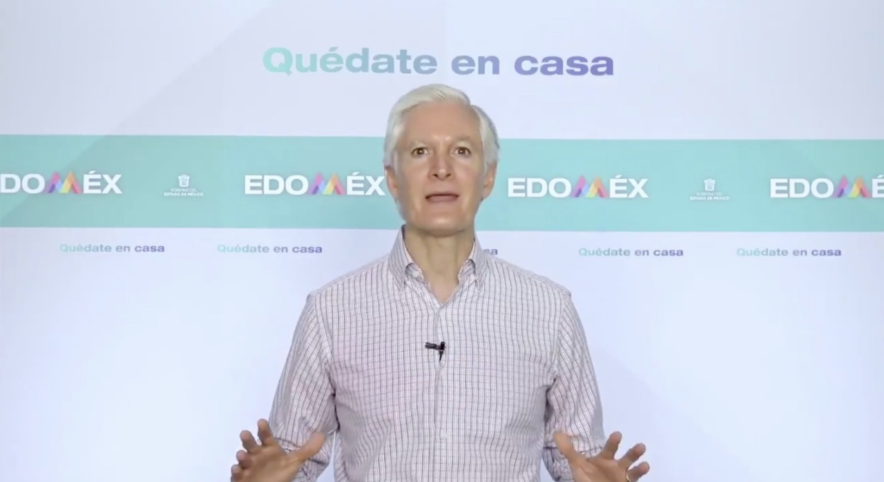 #Video Destaca Alfredo del Mazo la importancia del uso del cubrebocas; recuerda que Edomex está en semáforo rojo