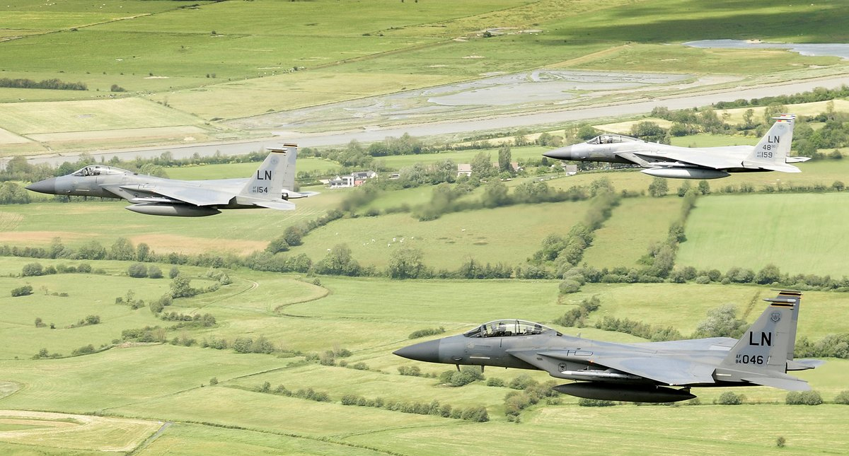 Se estrella en mar de Inglaterra avión de combate de la Fuerza Aérea de EE.UU.