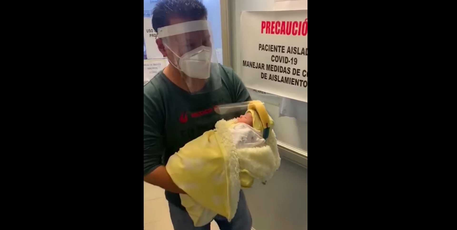 #Video Sale del Hospital General de México bebé cuya madre contrajo COVID-19