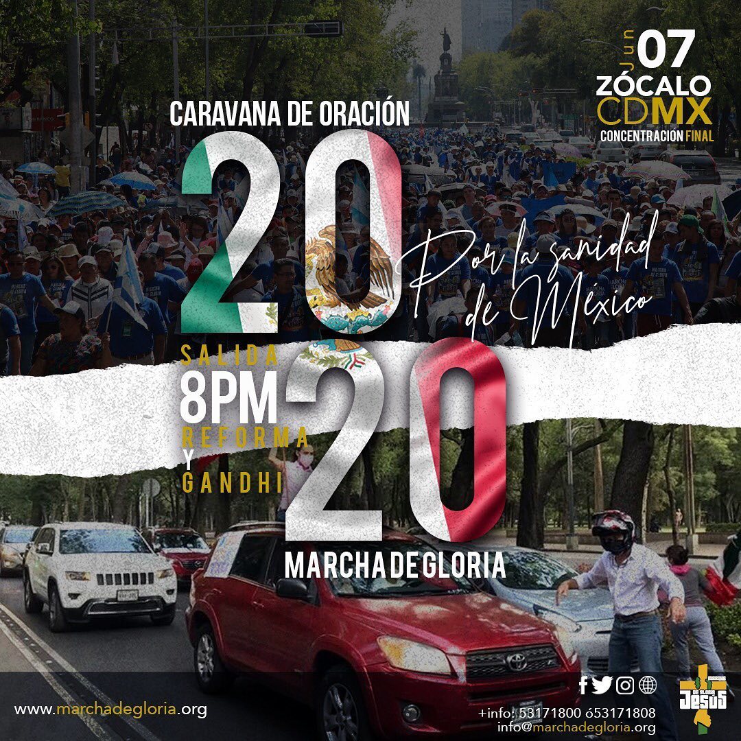 Marcha y caravana complicarán la circulación en la Ciudad de México - caravana-marcha-de-gloria