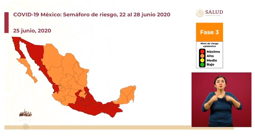 #Video México rebasa los 200 mil casos acumulados de COVID-19 y las 25 mil muertes; en 24 horas se registraron 6 mil 104 contagios y 736 defunciones - co250620201