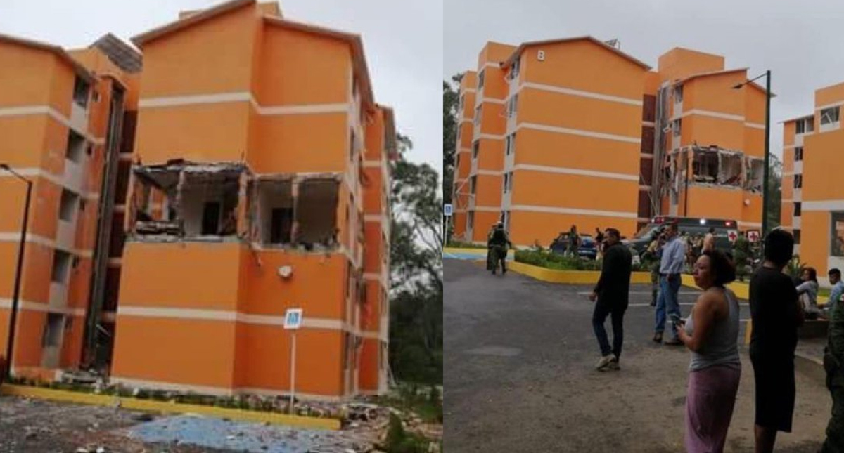 Explosión de gas en la 24 Zona Militar de Cuernavaca deja cuatro heridos