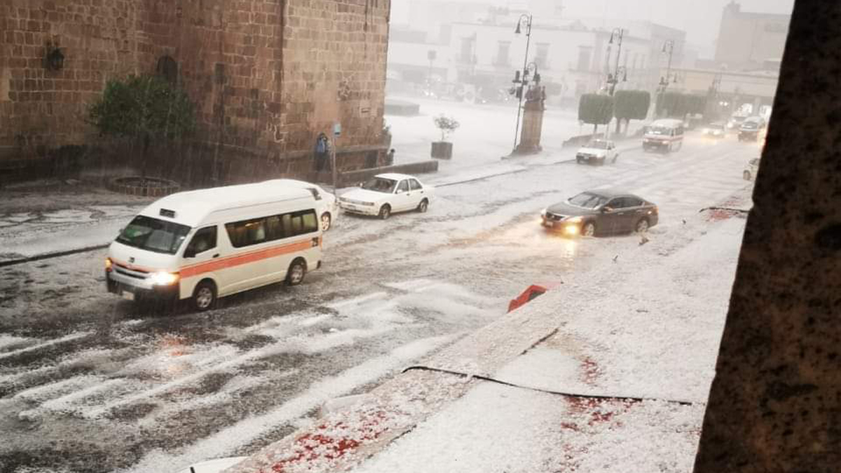 #Video Tormenta azota Morelia, Michoacán