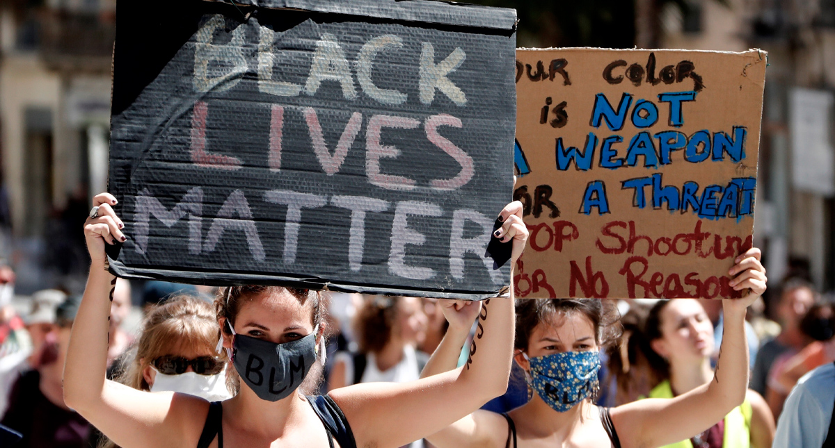 Miles de manifestantes en Francia en solidaridad con George Floyd