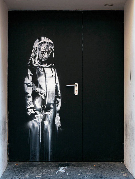 Detienen a seis personas por robo del Banksy del Bataclan - mural-de-banksy-en-homenaje-a-victimas-del-bataclan