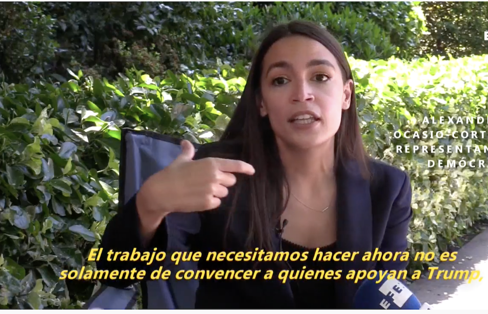 Ocasio-Cortez insta al voto latino ante “peligro” de un Trump “sin limites”