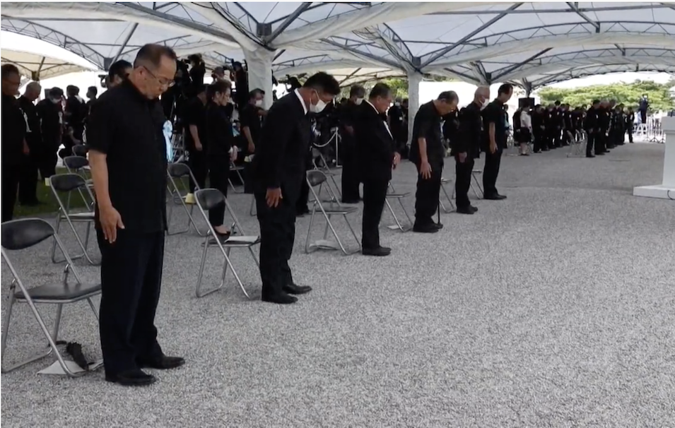 Okinawa recuerda los 75 años del final de la II Guerra Mundial