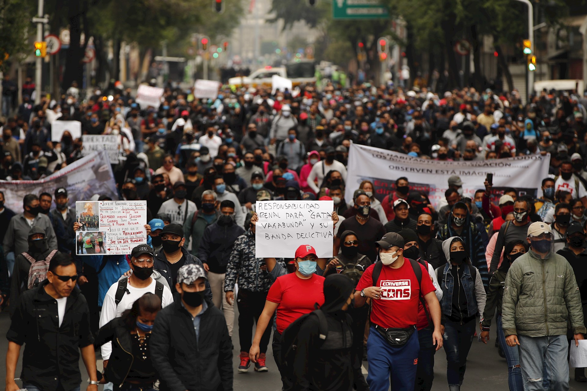 Policías de la Ciudad de México protestan ante "criminalización" de su labor - protesta-policias-cdmx-1