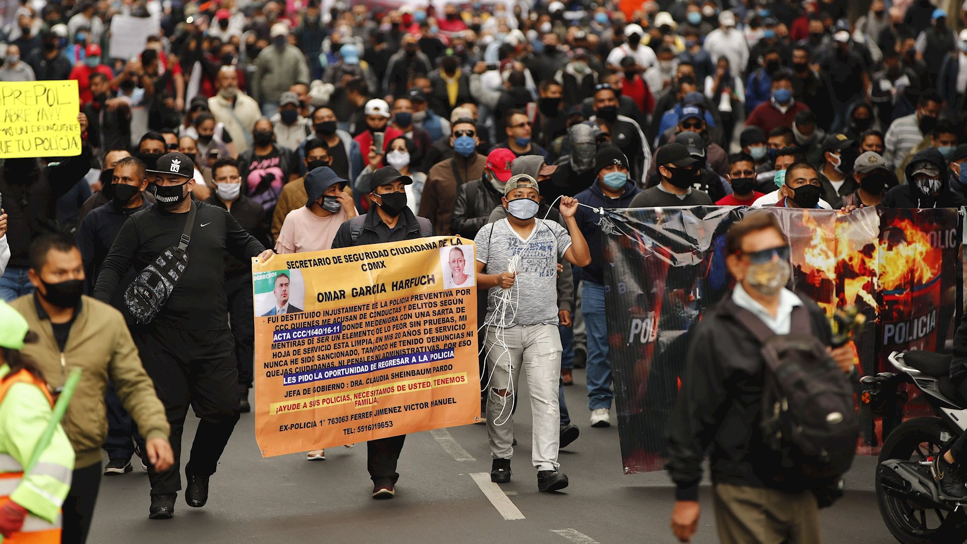 Policías de la Ciudad de México protestan ante “criminalización” de su labor