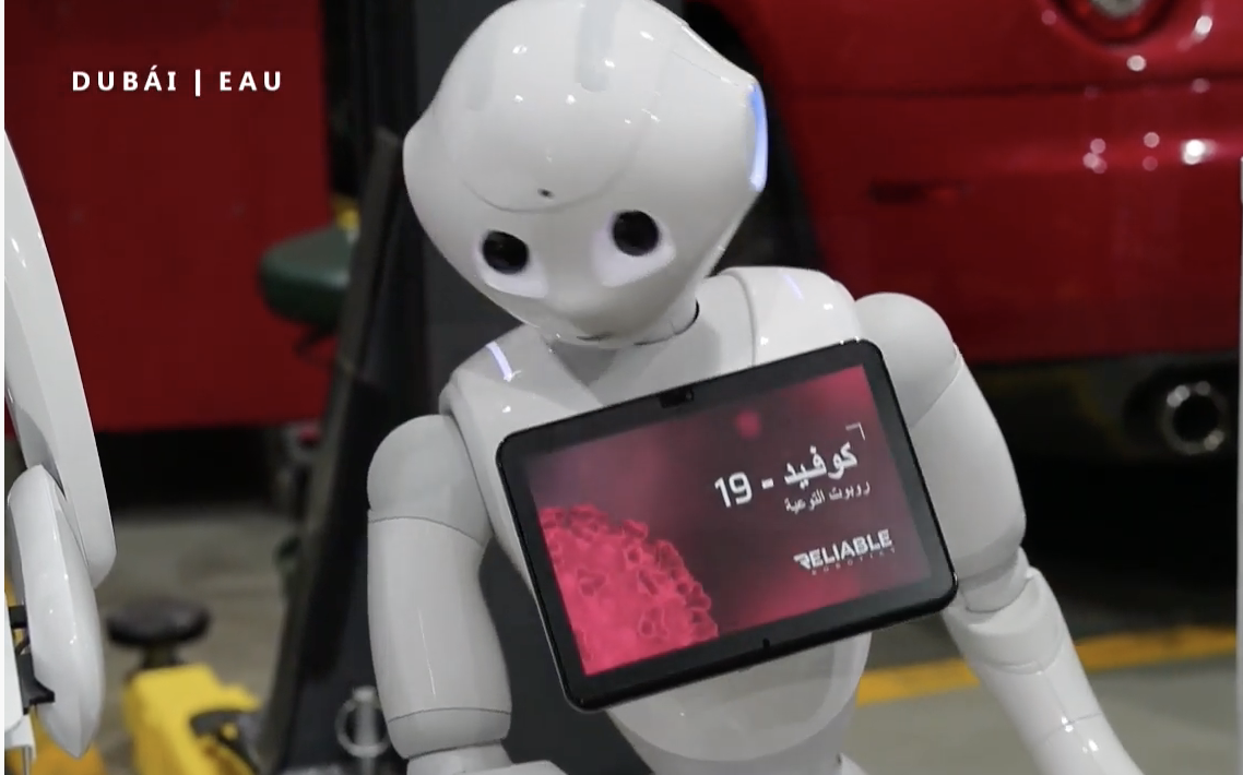 Robots también se adaptan al mundo COVID-19