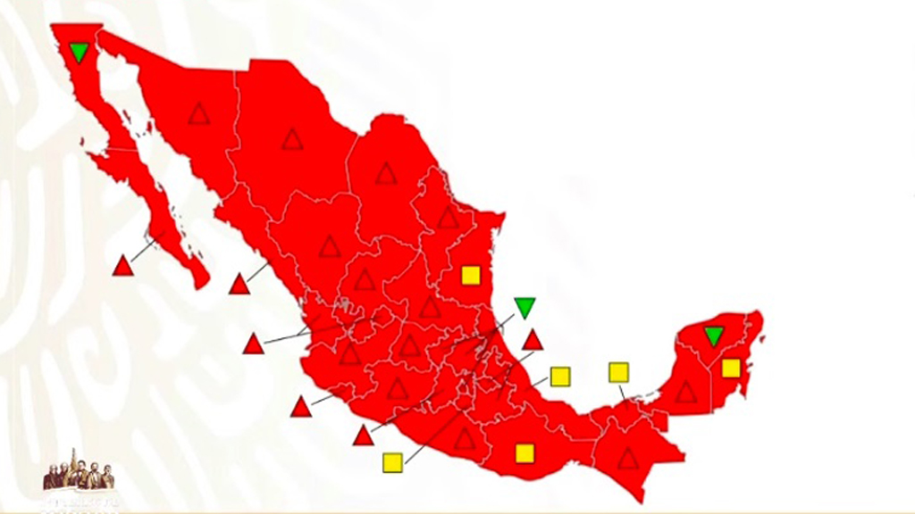 Todo el país está en semáforo rojo por pandemia de COVID-19