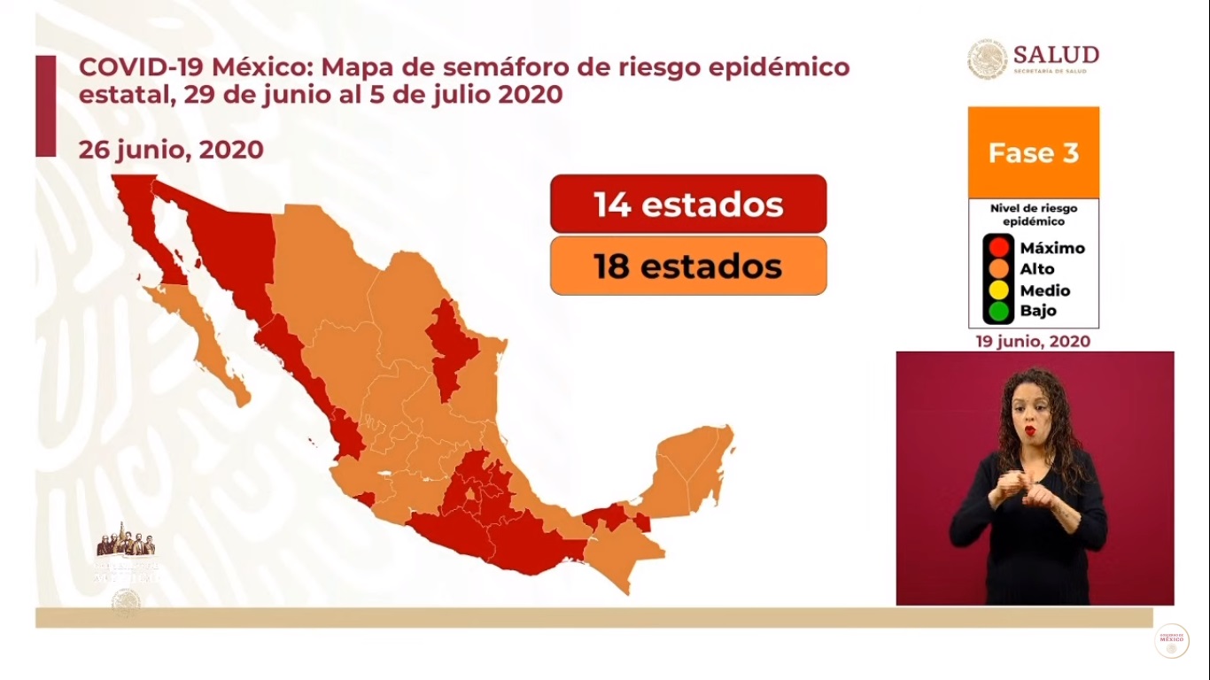 Semáforo epidémico en México: 18 entidades están en color naranja; 14 estados permanecen en riesgo máximo - semaforo-de-riesgo-por-estado-en-mexico
