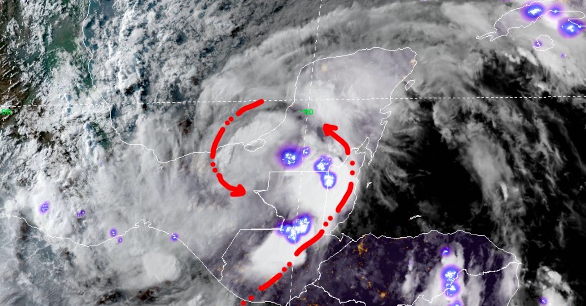 La tormenta Cristóbal permanece casi estacionaria en el sureste de México
