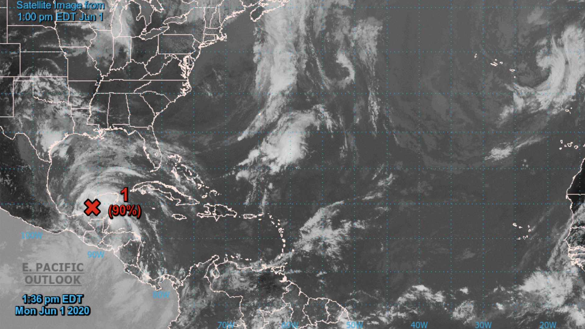 Comienza temporada de huracanes en el Atlántico con ‘Cristóbal’ en el umbral