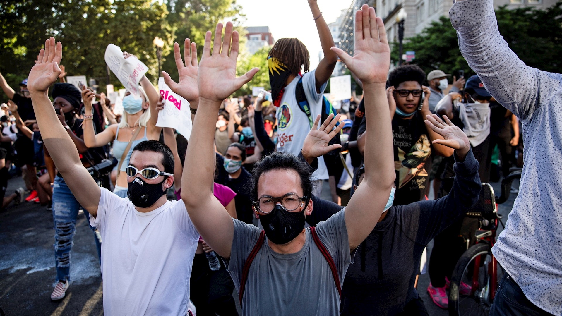 Washington DC presenta repunte en casos de COVID-19 en medio de protestas