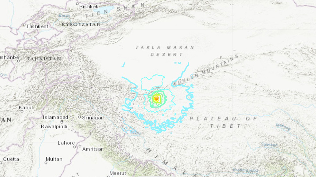 Temblor de magnitud 6.4 sacude la zona fronteriza entre China e India - zona-del-temblor-en-china