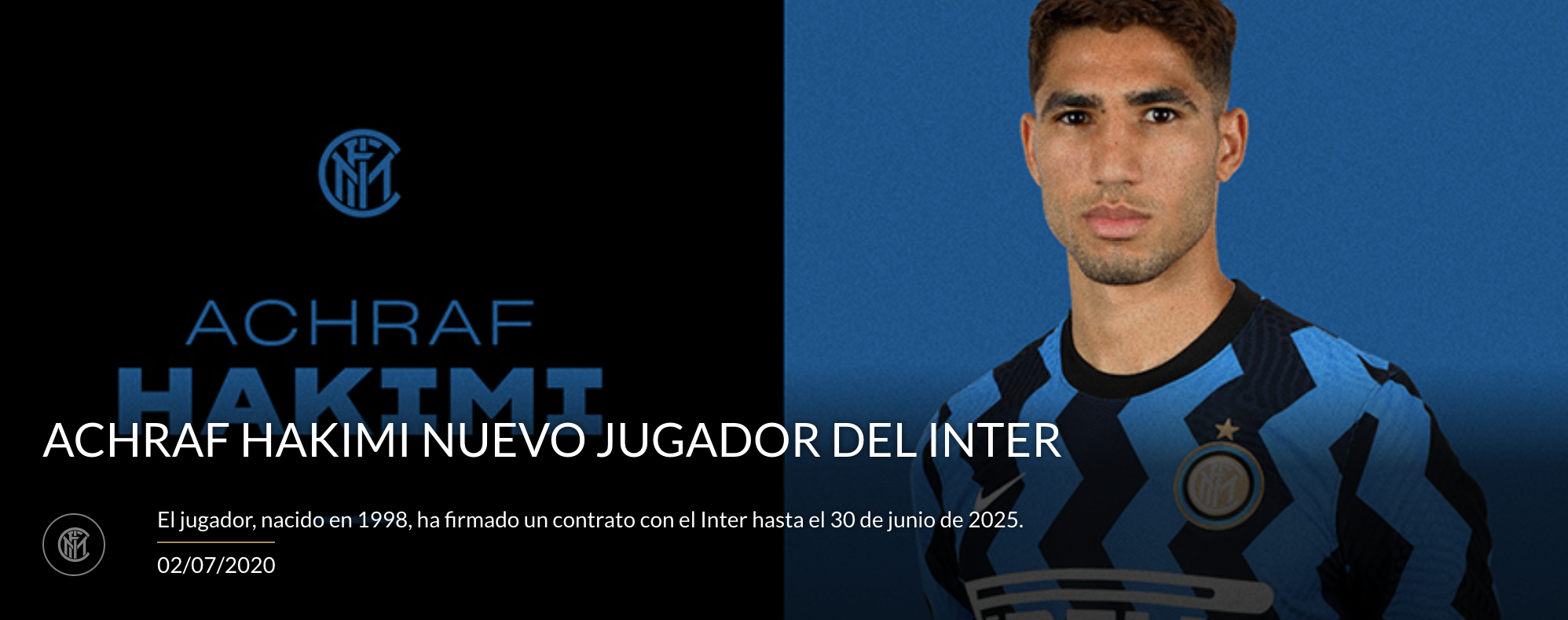 Real Madrid e Inter confirman traspaso de Achraf Hakimi al club italiano - achraf-hakimi-ya-es-oficialmente-jugador-del-inter