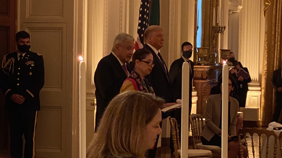 Donald Trump ofrece cena a López Obrador