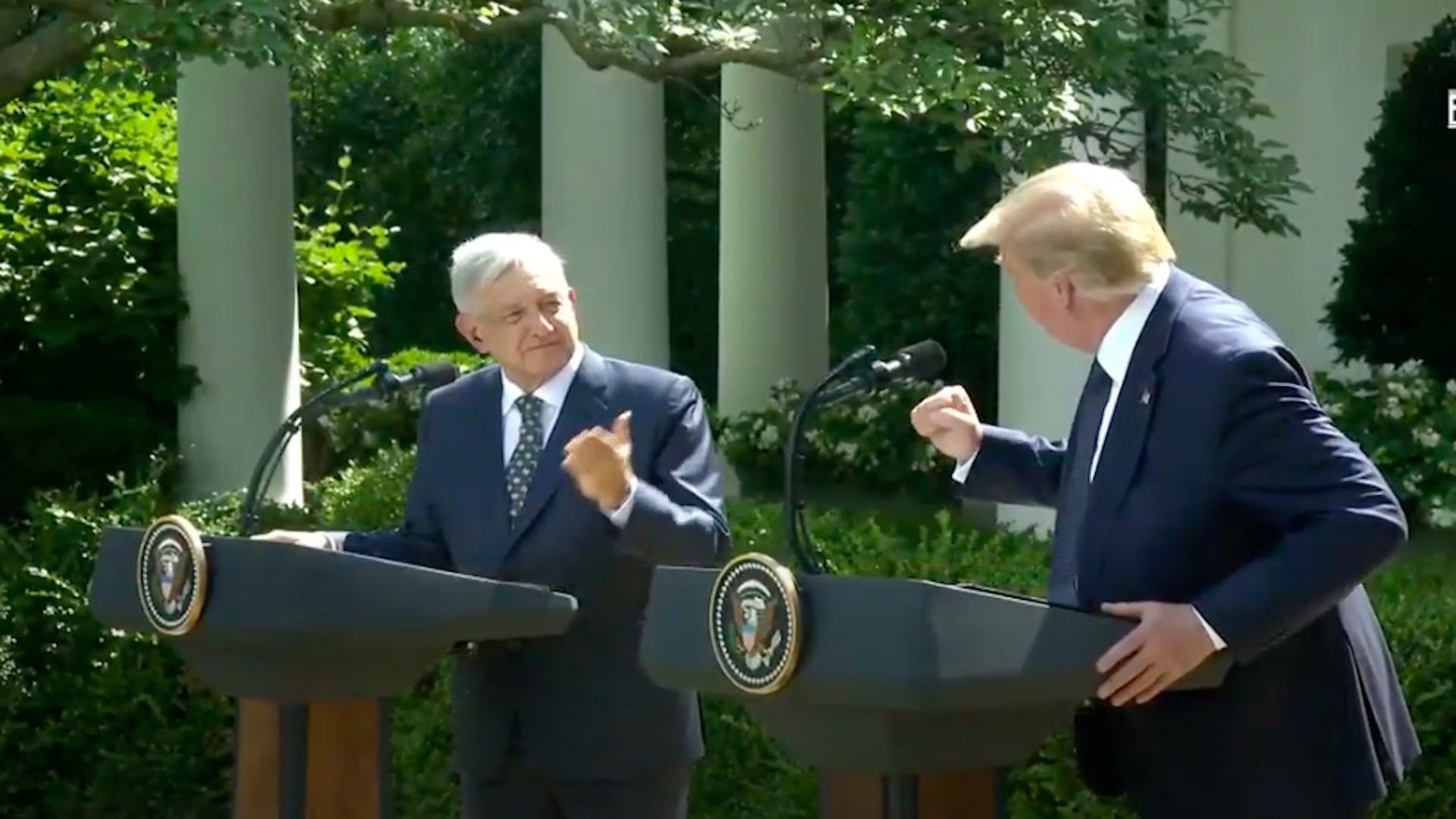 #Video “Muchas gracias, señor presidente”; Donald Trump tras mensaje de AMLO en la Casa Blanca