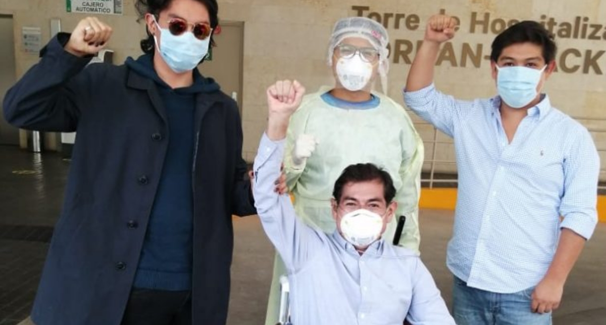 Bernardo Rentería deja el hospital tras superar al COVID-19