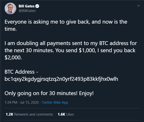 Hackean a empresarios, políticos y artistas y tuitean estafa de bitcoins - bill-gates-estafa-twitter