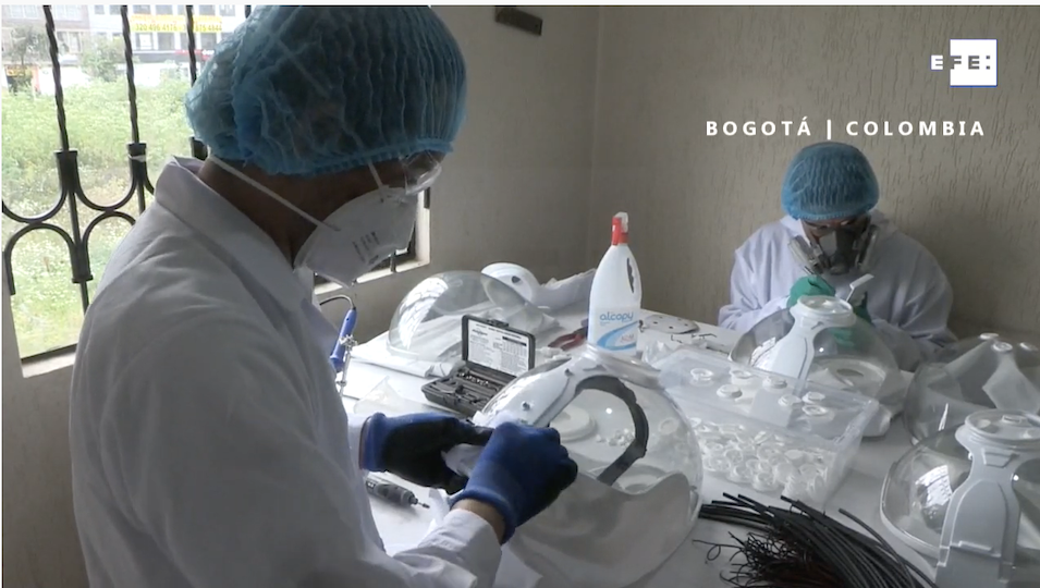 Una burbuja de astronauta para protegerse de virus como COVID-19