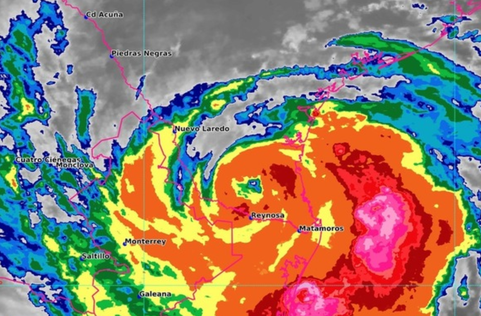 Alerta por fuertes lluvias del huracán Hanna en Tamaulipas, Coahuila, SLP y Nuevo León