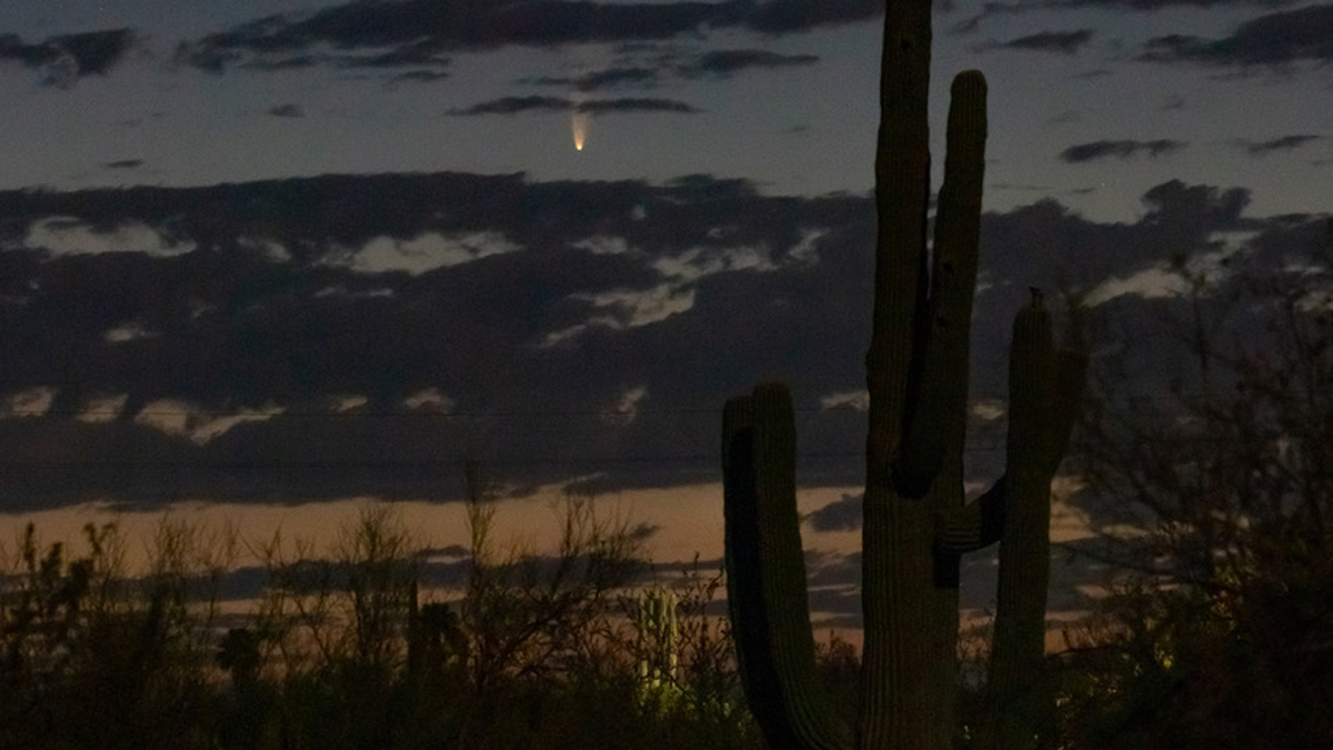 ¿Cómo ver el paso del cometa Neowise este jueves? - cometa-neowise-captado-en-un-amanecer-en-tucson-arizona