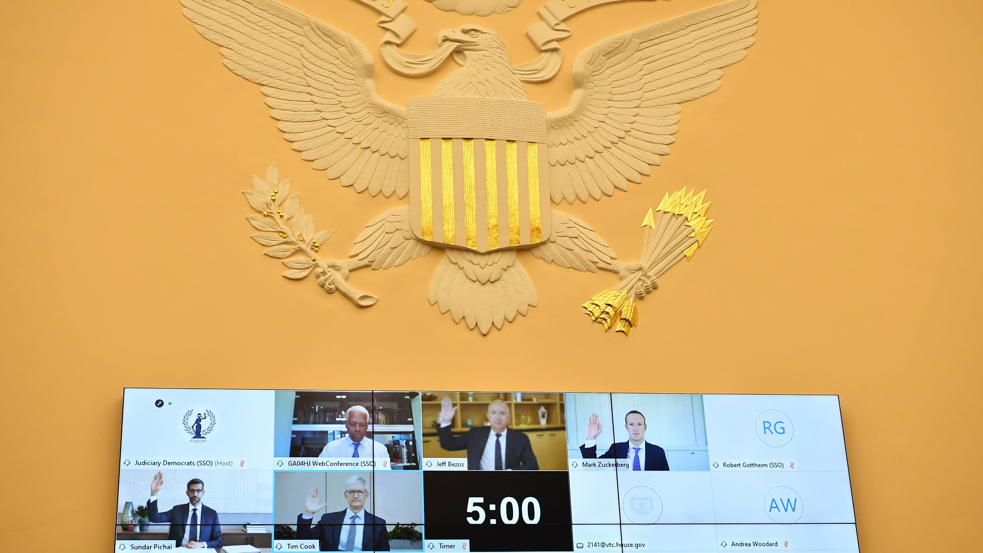 Gigantes tecnológicos niegan acusaciones de monopolio ante el Congreso de EE.UU.